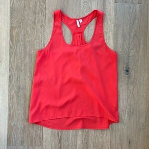 Frenchi Women's Orange Sleeveless Top Racerback